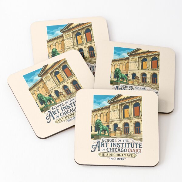 Item preview, Vintage Chicago Art Institute and Bronze Lion Lithograph designed and sold by EvergreenPark - Tee Studio.