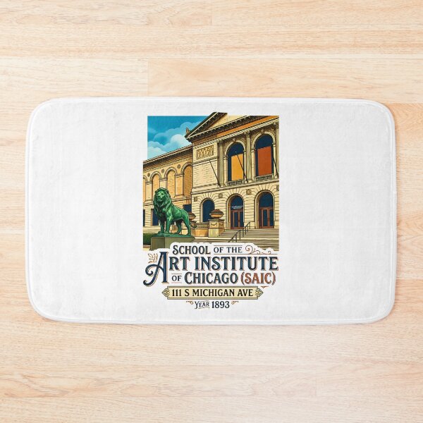 Item preview, Vintage Chicago Art Institute and Bronze Lion Lithograph designed and sold by EvergreenPark - Tee Studio.