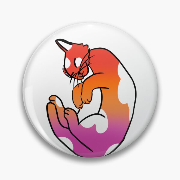 Item preview, Pride Cat - Lesbian designed and sold by TheJarofSnacks.