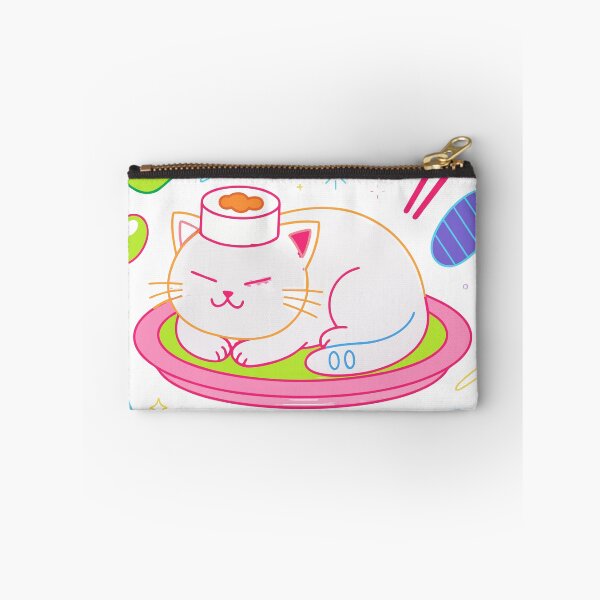 Item preview, Kawaii Sushi Cat Sticker designed and sold by inkfusionhub99.