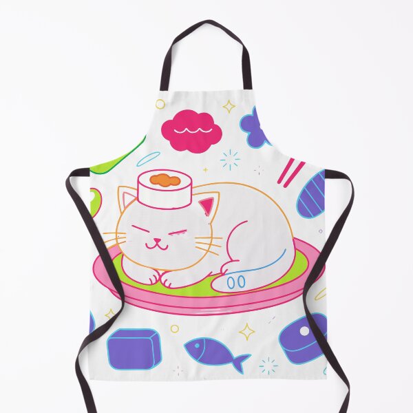 Item preview, Kawaii Sushi Cat Sticker designed and sold by inkfusionhub99.