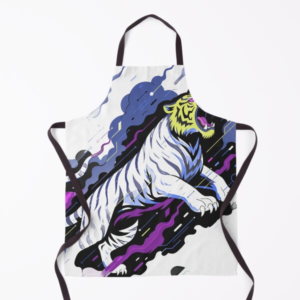 Item preview, Neon Tiger Cyberpunk Sticker designed and sold by inkfusionhub99.