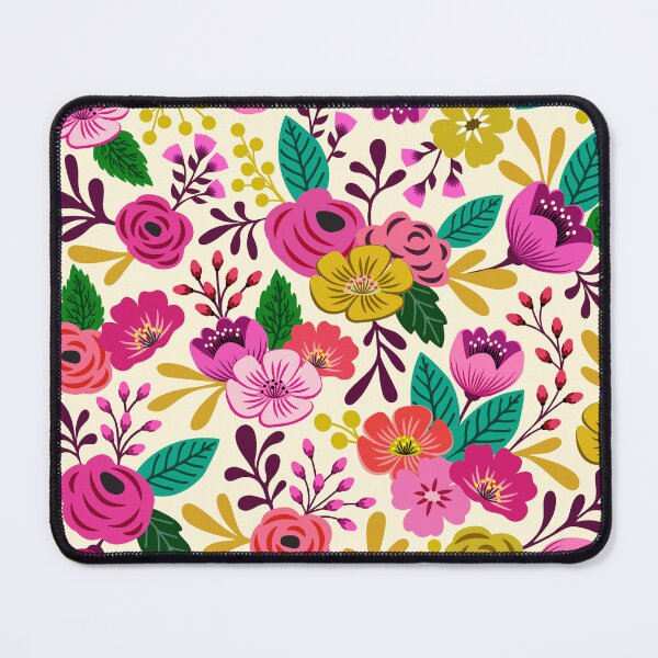 Item preview, Bright boho hand drawn flowers designed and sold by Jennifer Ladd.
