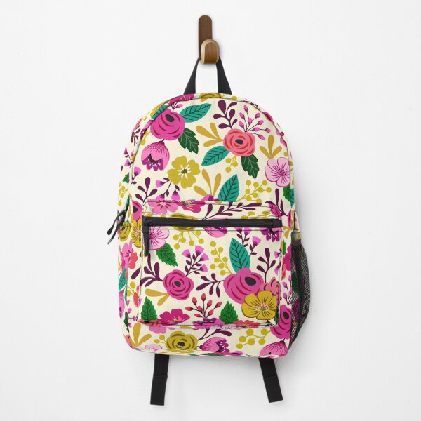 Item preview, Bright boho hand drawn flowers designed and sold by Jennifer Ladd.