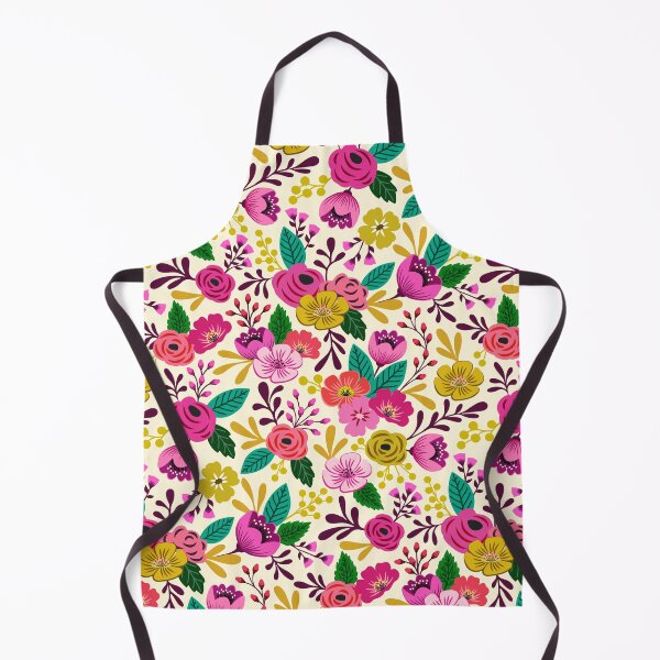 Item preview, Bright boho hand drawn flowers designed and sold by Jennifer Ladd.