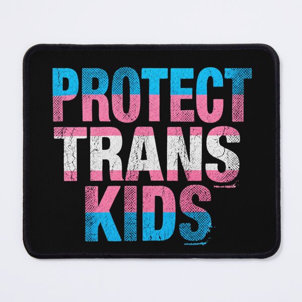 Item preview, Protect Trans Kids LGBTQ Pride Equality Retro Typography T-Shirt designed and sold by Fangtasia77.