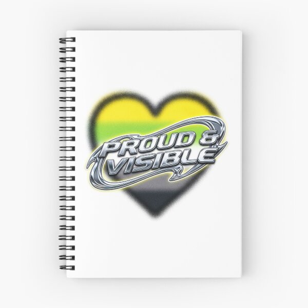Item preview, Y2K Airbrush Skoliosexual Pride Heart Visible Banner designed and sold by DuckOddity.