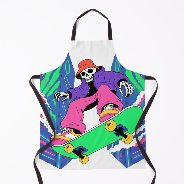 Item preview, Neon Skeleton Skateboard Sticker designed and sold by inkfusionhub99.