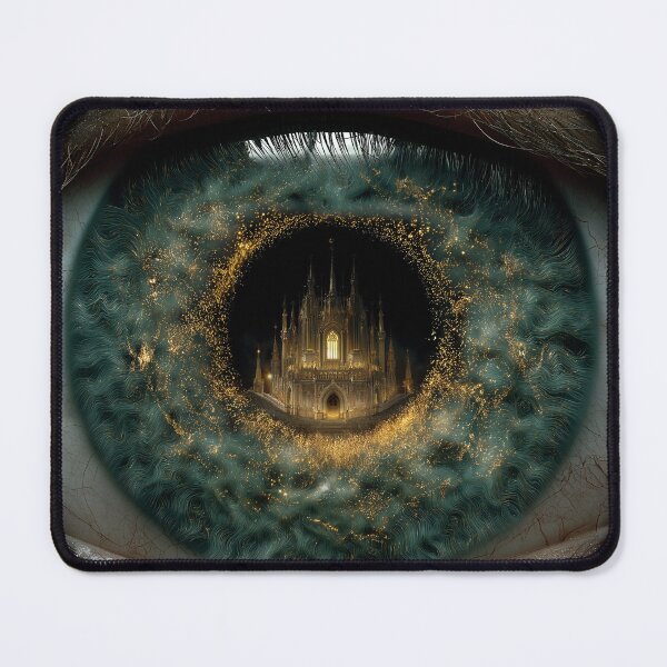 Item preview, Gothic Castle Reflected in a Human Eye designed and sold by DukaveArt .