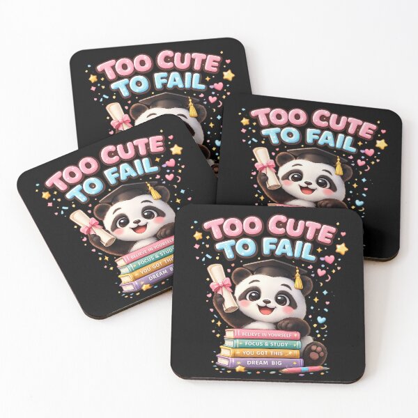 Item preview, Too Cute to Fail Panda Graduation – Kawaii Student Motivation Design designed and sold by MartBook.