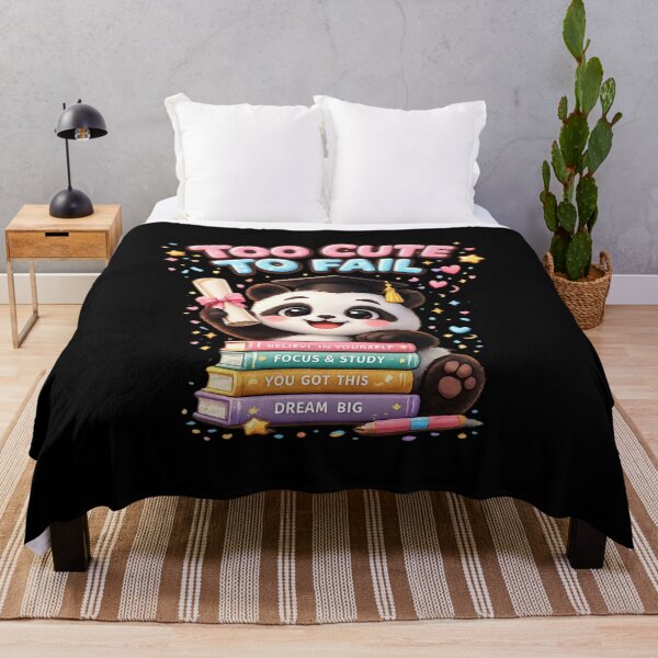 Item preview, Too Cute to Fail Panda Graduation – Kawaii Student Motivation Design designed and sold by MartBook.