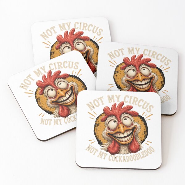 Item preview, Crazy Rooster – Not My Circus, Not My Cockadoodledoo designed and sold by KaSenArt26.