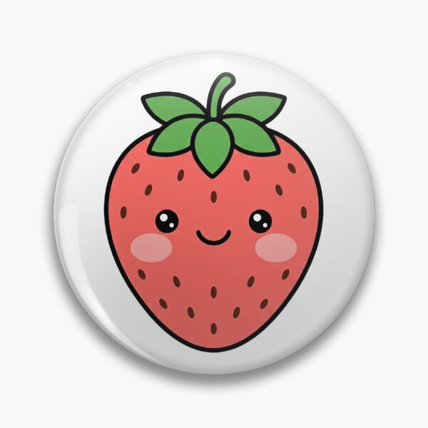 Item preview,  Cute Kawaii Strawberry Smiling Happy Fruit Pink Pastel Berry Design designed and sold by ASfindsStore.