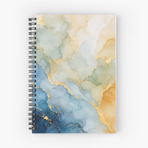 Item preview, Blue and Gold Marble Liquid Ink Flow designed and sold by Owcomm.