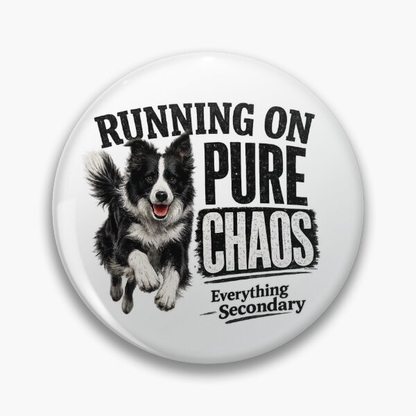 Item preview, Running On Pure Chaos Border Collie designed and sold by HippyRikky.