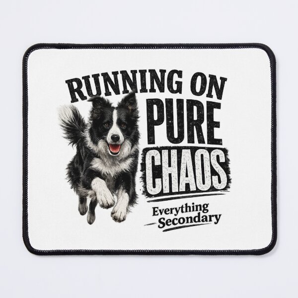Item preview, Running On Pure Chaos Border Collie designed and sold by HippyRikky.