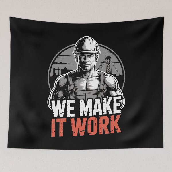 Item preview, We Make It Work Funny Tradesman Gift for Men designed and sold by Say It With Ink.