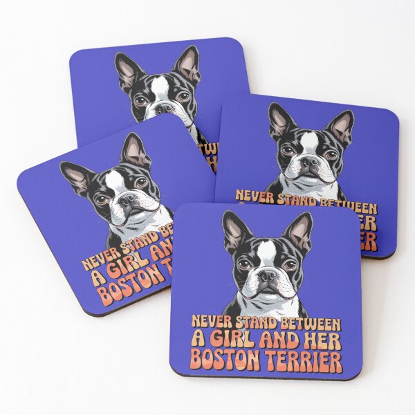 Item preview, Boston Terrier Dog Pet Owner Never Stand Between A Girl And Her Boston Terrier designed and sold by fantasticdesign.