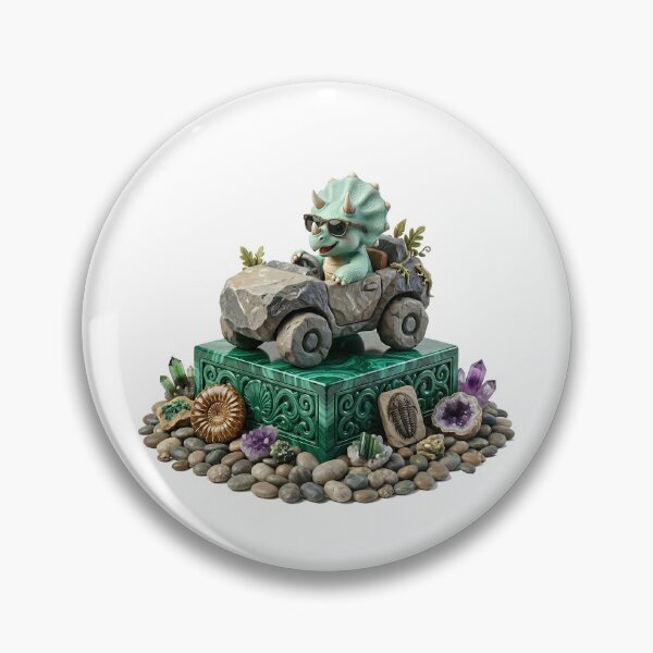 Item preview, Crystal Explorer Triceratops – Cute Dinosaur Fossil Adventure designed and sold by Abderraim.