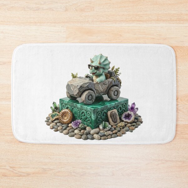 Item preview, Crystal Explorer Triceratops – Cute Dinosaur Fossil Adventure designed and sold by AbderraimArt.
