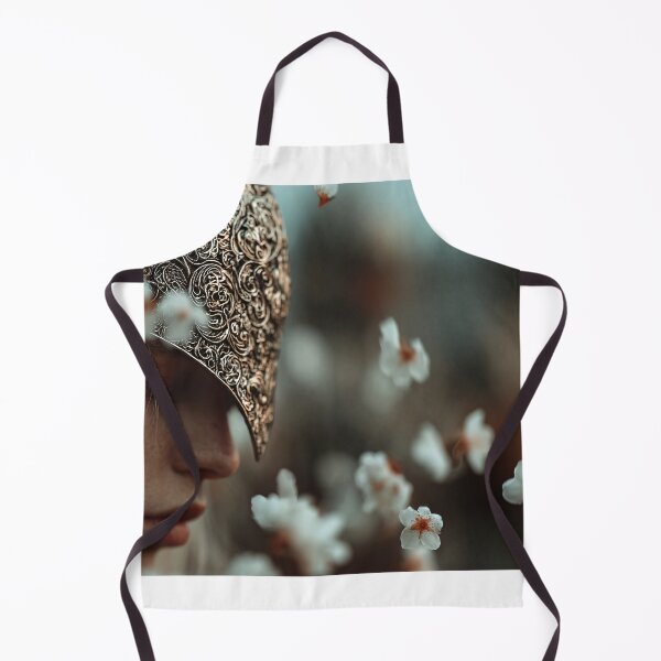 Item preview, Elven Warrior With Ornate Helmet Among Falling Blossoms designed and sold by DukaveArt .