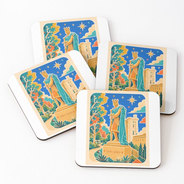 Item preview, Saint Louis at Vincennes Castle – Vintage Paris Travel Poster designed and sold by White-Camel.