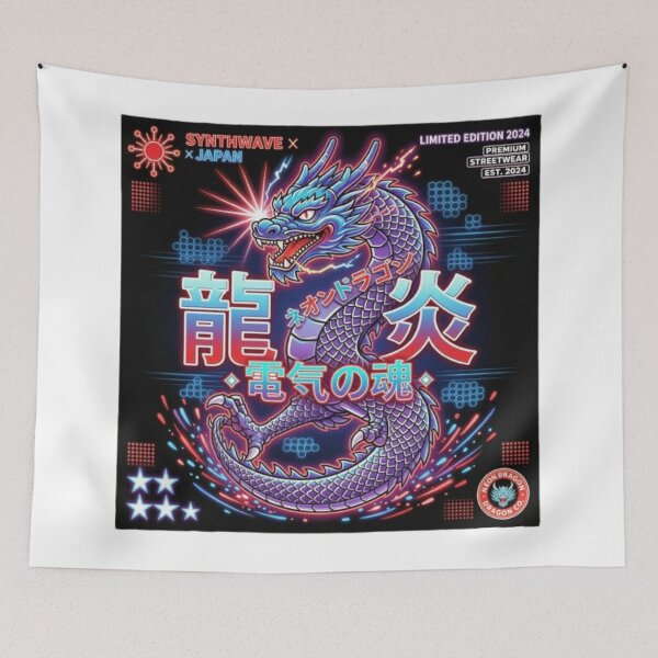 Item preview, Neon Tokyo Dragon designed and sold by PixelStyle Studio.