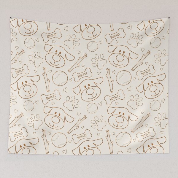 Item preview, Dog lover pattern with pawprints and hearts designed and sold by OhNoNotAgain42.