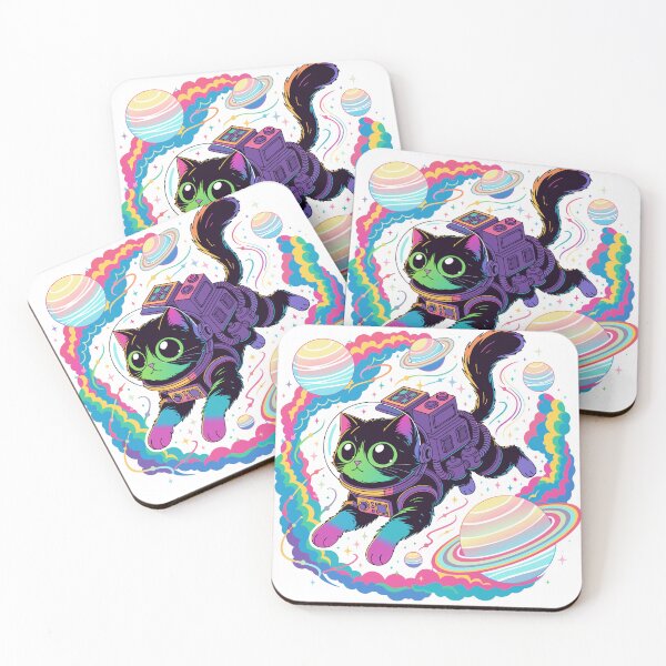 Item preview, Retro Cosmic Cat Astronaut designed and sold by inkfusionhub99.