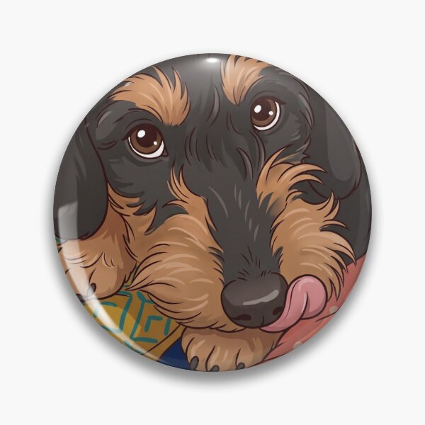 Item preview, Cute wire-haired dachshund designed and sold by AnnaBellrose.