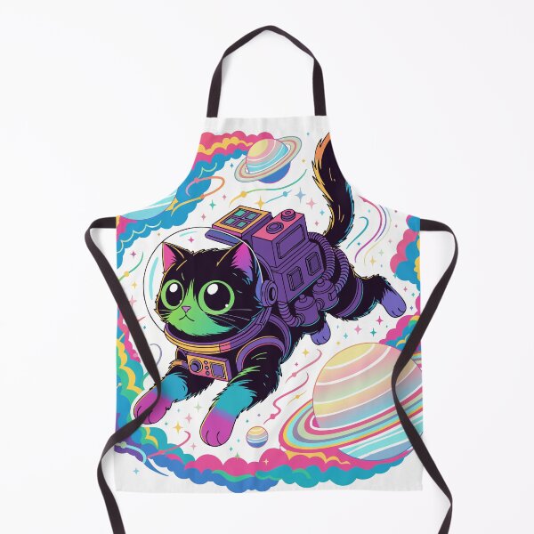Item preview, Retro Cosmic Cat Astronaut designed and sold by inkfusionhub99.