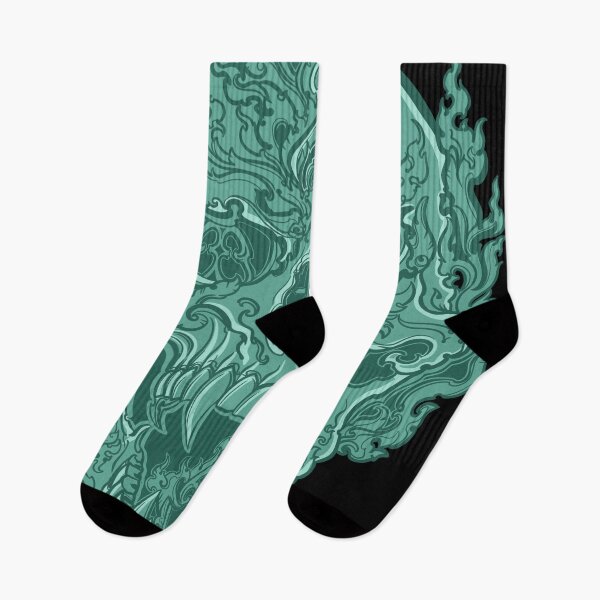 Item preview, Green skull designed and sold by TidalTattoo.