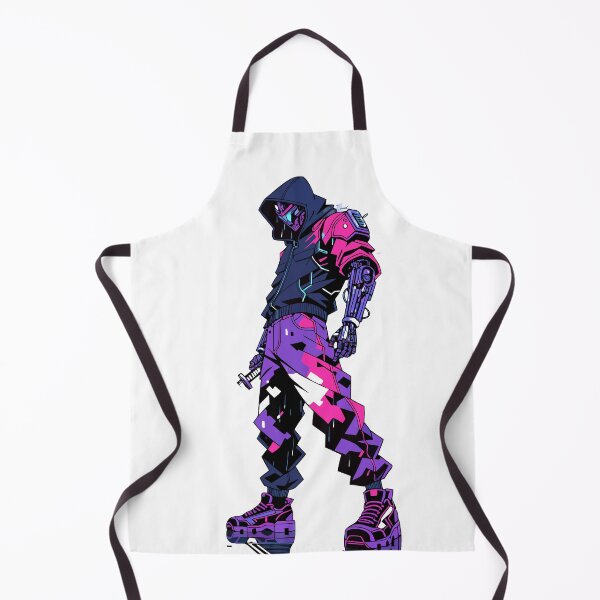 Item preview, Cyber Samurai Neon Street Sticker designed and sold by inkfusionhub99.