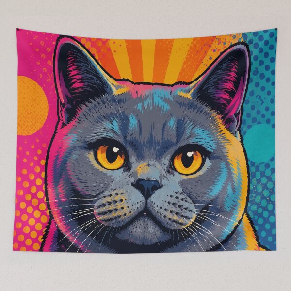 Item preview, British Shorthair Pop Majesty designed and sold by AbstractAnom.