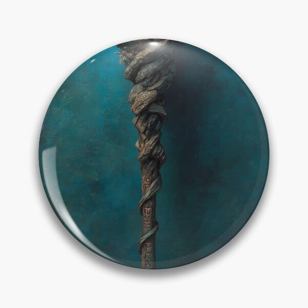 Item preview, Ancient Runic Staff With Lightning Orb designed and sold by DukaveArt .