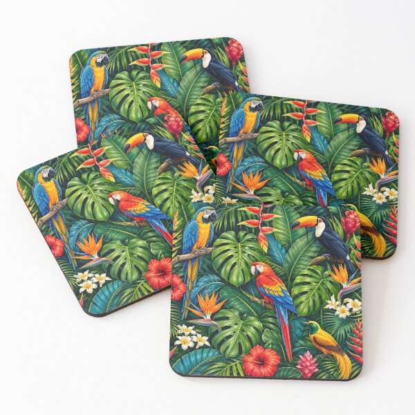 Item preview, Tropical Rainforest Paradise Botanical Wildlife designed and sold by Owcomm.