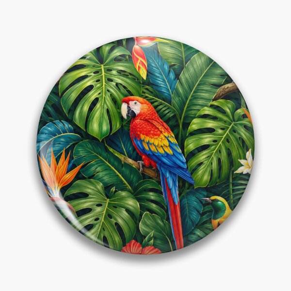 Item preview, Tropical Rainforest Paradise Botanical Wildlife designed and sold by Owcomm.