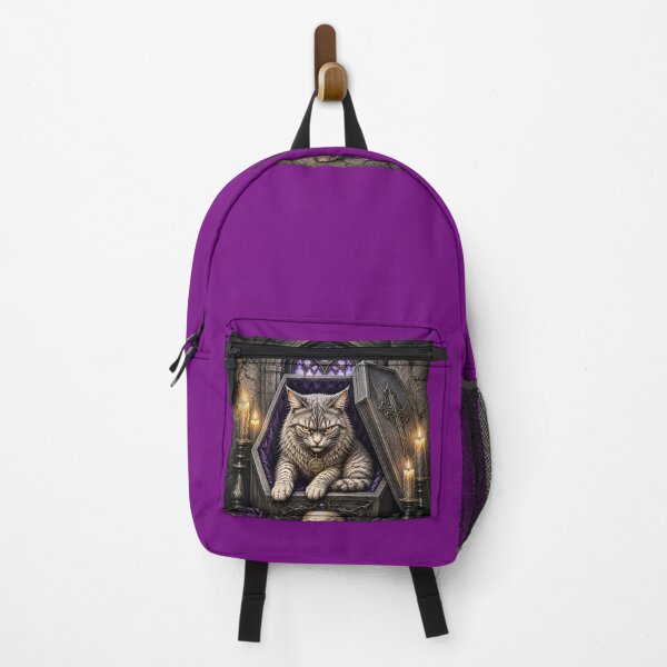 Item preview, Gothic Cat Rising From Coffin designed and sold by VeltharaArt.