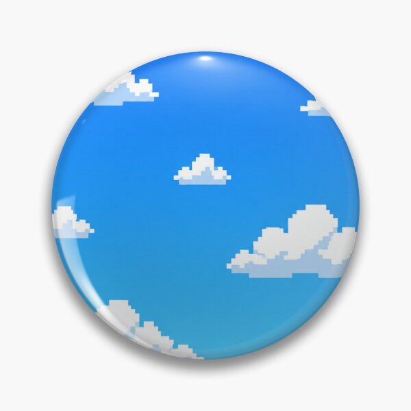 Item preview, Pixel Art Clouds Blue Sky designed and sold by Owcomm.