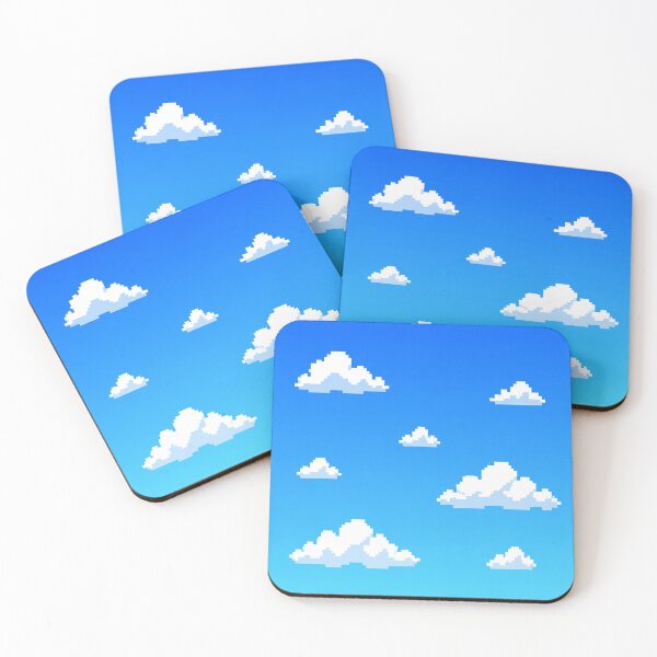 Item preview, Pixel Art Clouds Blue Sky designed and sold by Owcomm.