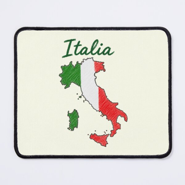 Item preview, Map of Italy in the colors of the Italian flag – Pencil style designed and sold by JOANNASKAH.