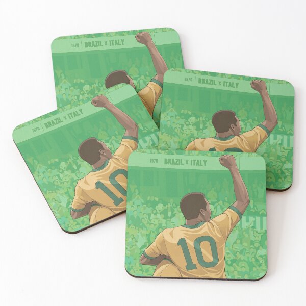 Item preview, Pele 1970 World Cup Brazil Retro Football Illustration designed and sold by BelchiorCanizo.