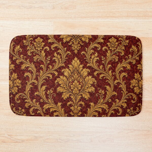 Item preview, Elegant Gold Damask Scrollwork Pattern designed and sold by Owcomm.