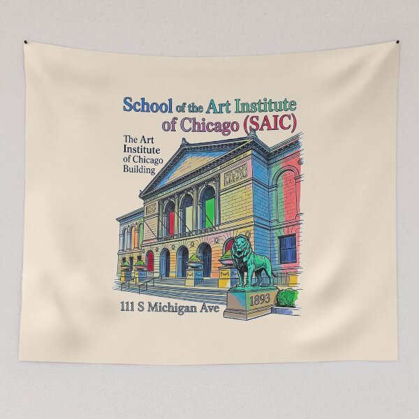 Item preview, SAIC Art Institute of Chicago Architecture Ink Sketch Design designed and sold by EvergreenPark - Tee Studio.