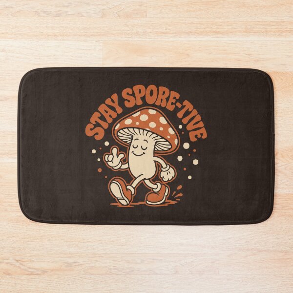 Item preview, Stay Spore-Tive Funny Mushroom Retro designed and sold by CamaleonDesigns.
