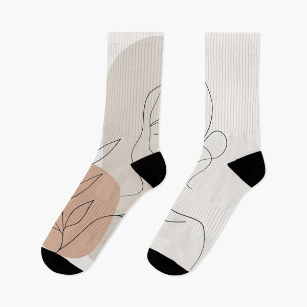 Item preview, Minimalist Line Art Portrait with Botanical Element designed and sold by Owcomm.