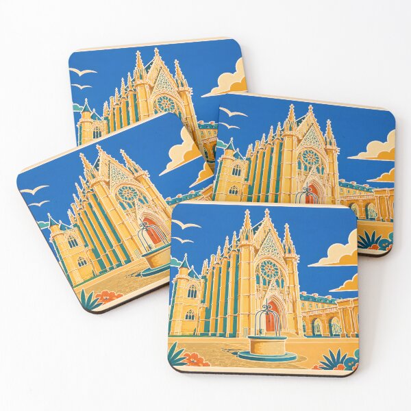 Item preview, Vincennes Royal Chapel – Vintage Paris Travel Poster designed and sold by White-Camel.