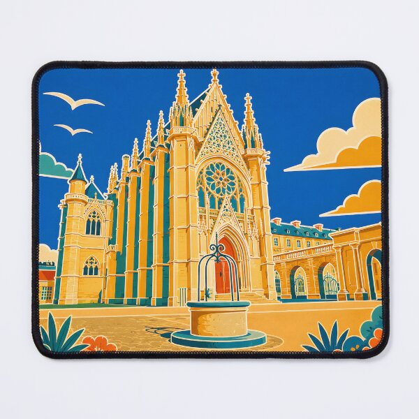 Item preview, Vincennes Royal Chapel – Vintage Paris Travel Poster designed and sold by White-Camel.