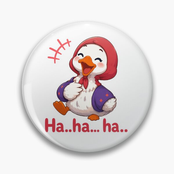 Item preview, Cute Laughing Duck Sticker | Kawaii Funny Duck Cartoon designed and sold by smartprintuk.