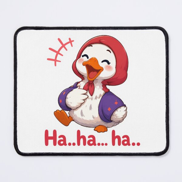 Item preview, Cute Laughing Duck Sticker | Kawaii Funny Duck Cartoon designed and sold by smartprintuk.